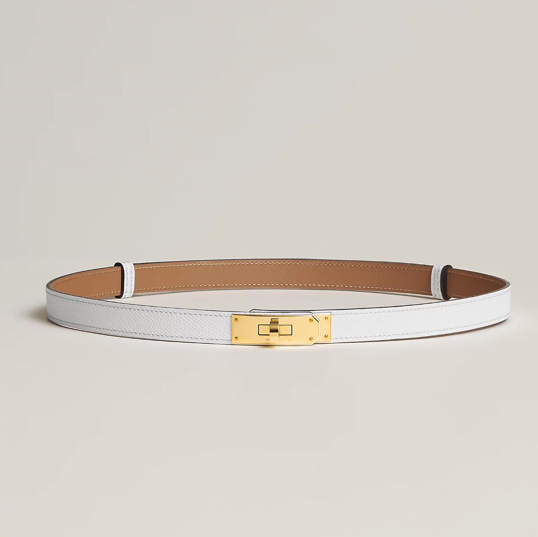 Hermès - Kelly 18 Belt - Blanc